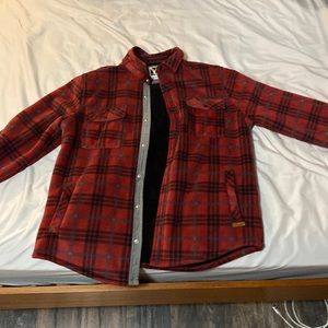 Mens heavy flannel jacket size M